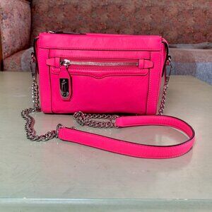Rebecca Minkoff Mini Crosby Hot Pink Crossbody Clutch